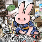 浮世絵師のうさぎ